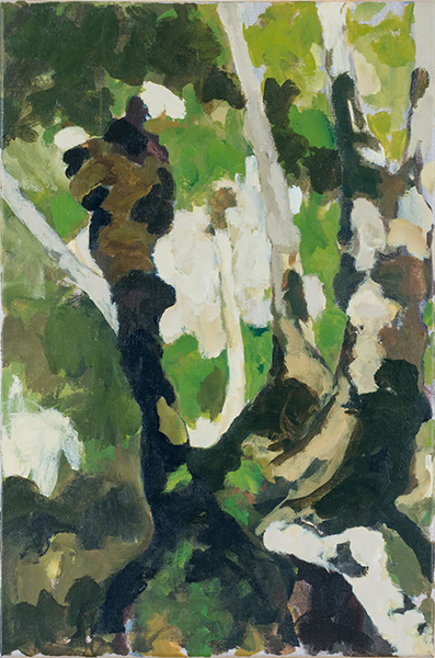 Julie Perrin, "sans-titre", huile sur toile, 60 x 38 cm, 2019