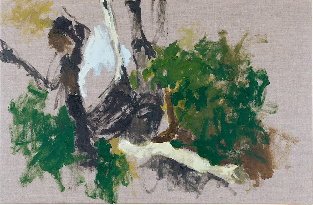 Julie Perrin, "sans-titre", huile sur toile, 100 x 65 cm, 2018