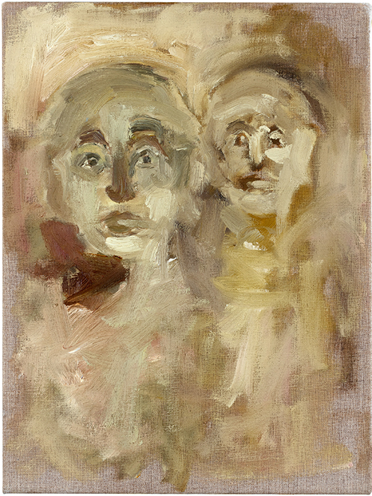 Julie Perrin, "sans titre", huile sur toile, 40 cm x 30 cm, 2001