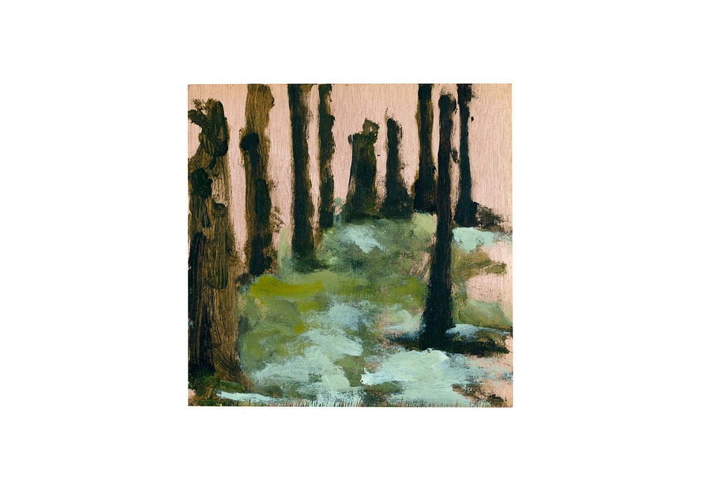 Julie Perrin, "sans titre",  acrylique sur bois, 20 x 20 cm,  2019
